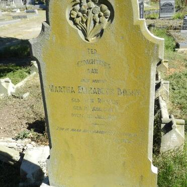 BOSCH Martha Elizabeth nee VAN ROOYEN 1843-1918