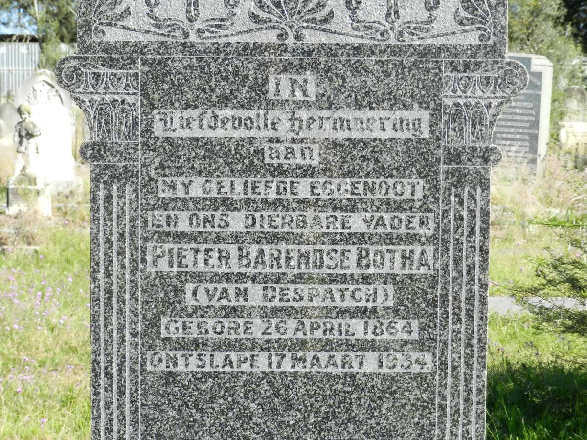 BOTHA Pieter Barendse 1864-1934