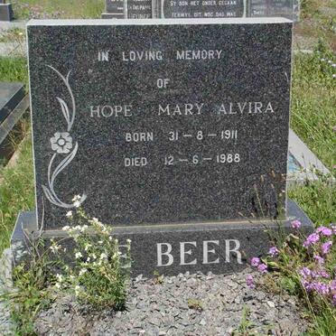 BEER Hope Mary Alvira, de 1911-1988