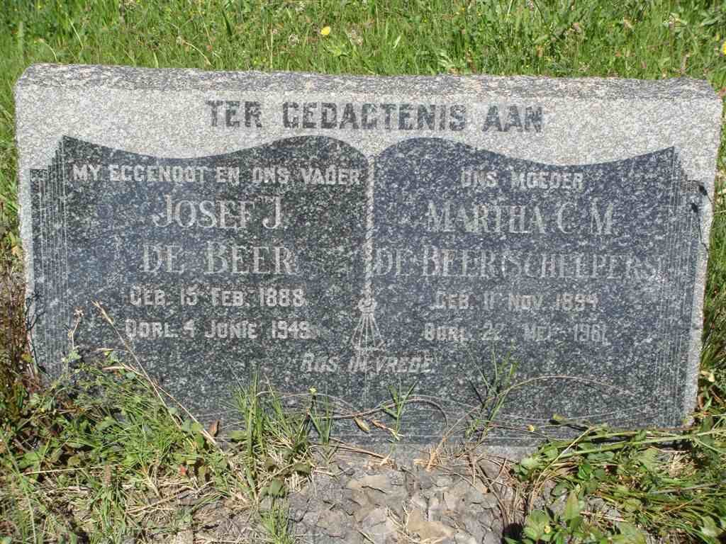 BEER Josef J., de 1888-1949 &amp; Martha C.M. SCHEEPERS 1894-1981