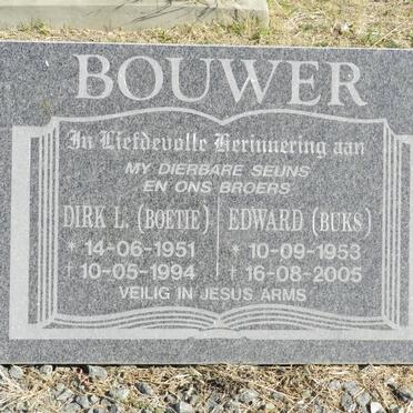 BOUWER Dirk L. 1951-1994 :: BOUWER Edward 1953-2005