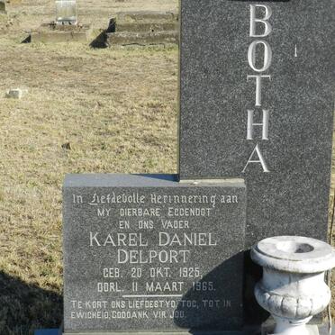 BOTHA Karel Daniel Delport 1925-1965