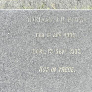 BOTHA Adriaan J.H. 1935-1953