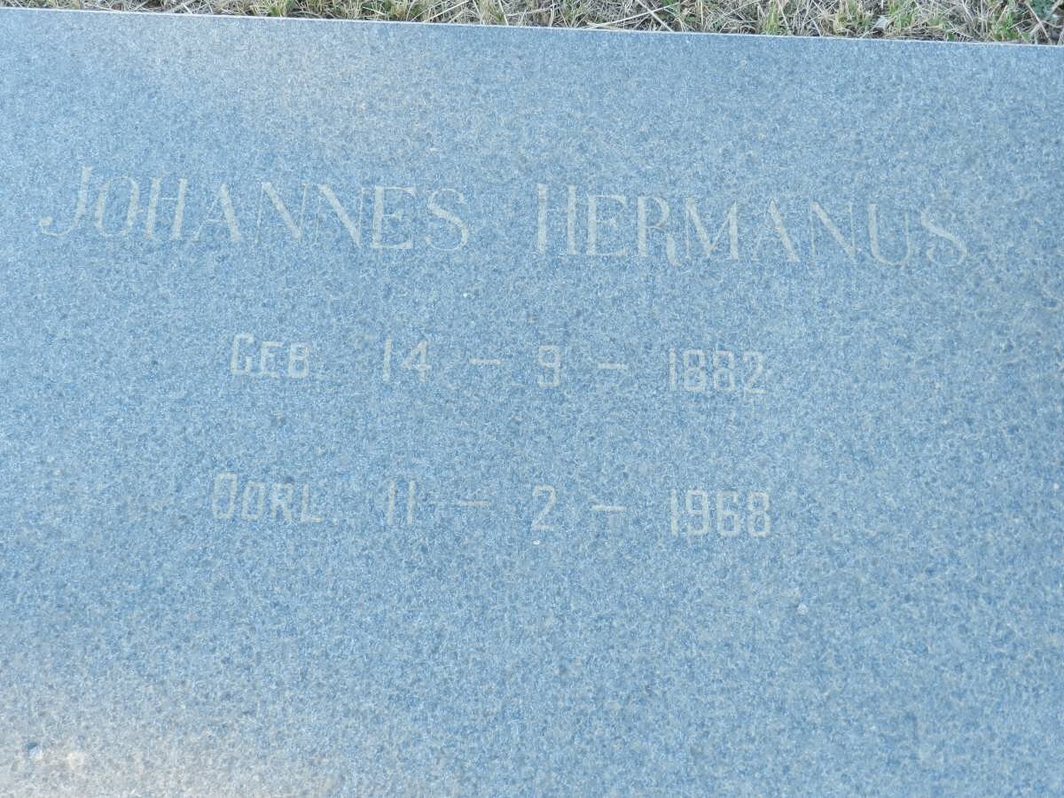 BOSCH Johannes Hermanus 1882-1968