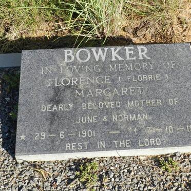 BOWKER Florence Margaret 1901-1993