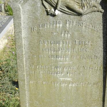 BOTHA Antoinette -1914