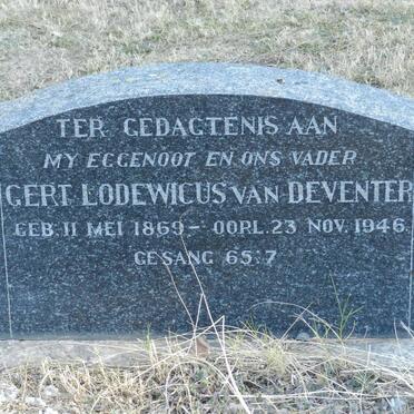 DEVENTER Gert Lodewicus, van 1869-1946