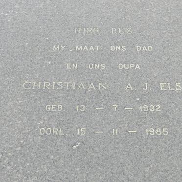 ELS Christiaan A.J. 1932-1985