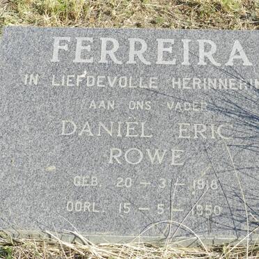 FERREIRA Daniël Eric Rowe 1918-1950