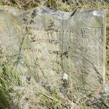 GREEFF Susanna Maria nee BUYS -1945