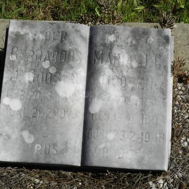 GOOSEN Gerhardus J. 1891-1973 &amp; Maria J.G. 1894-1948