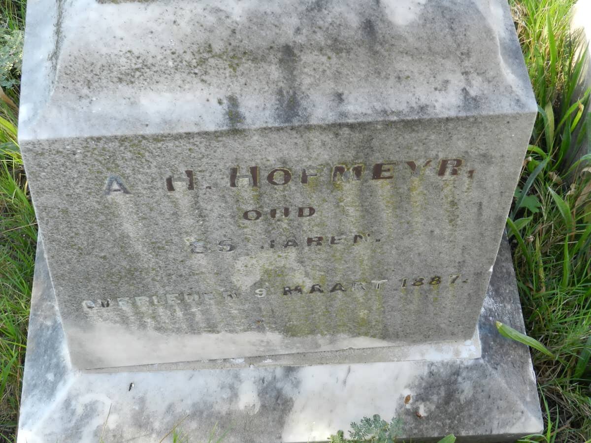 HOFMEYR A.H. -1887