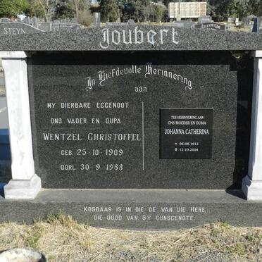 JOUBERT Wentzel Christoffel 1909-1988 &amp; Johanna Catharina 1913-2004
