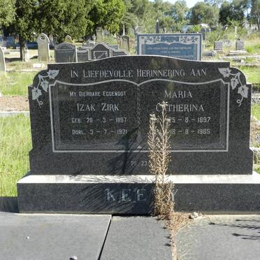KEEVY Izak Zirk 1897-1971 &amp; Maria Catharina 1897-1985