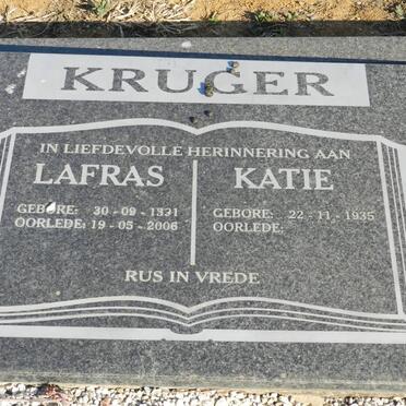 KRUGER Lafras 1931-2006 &amp; Katie 1935-