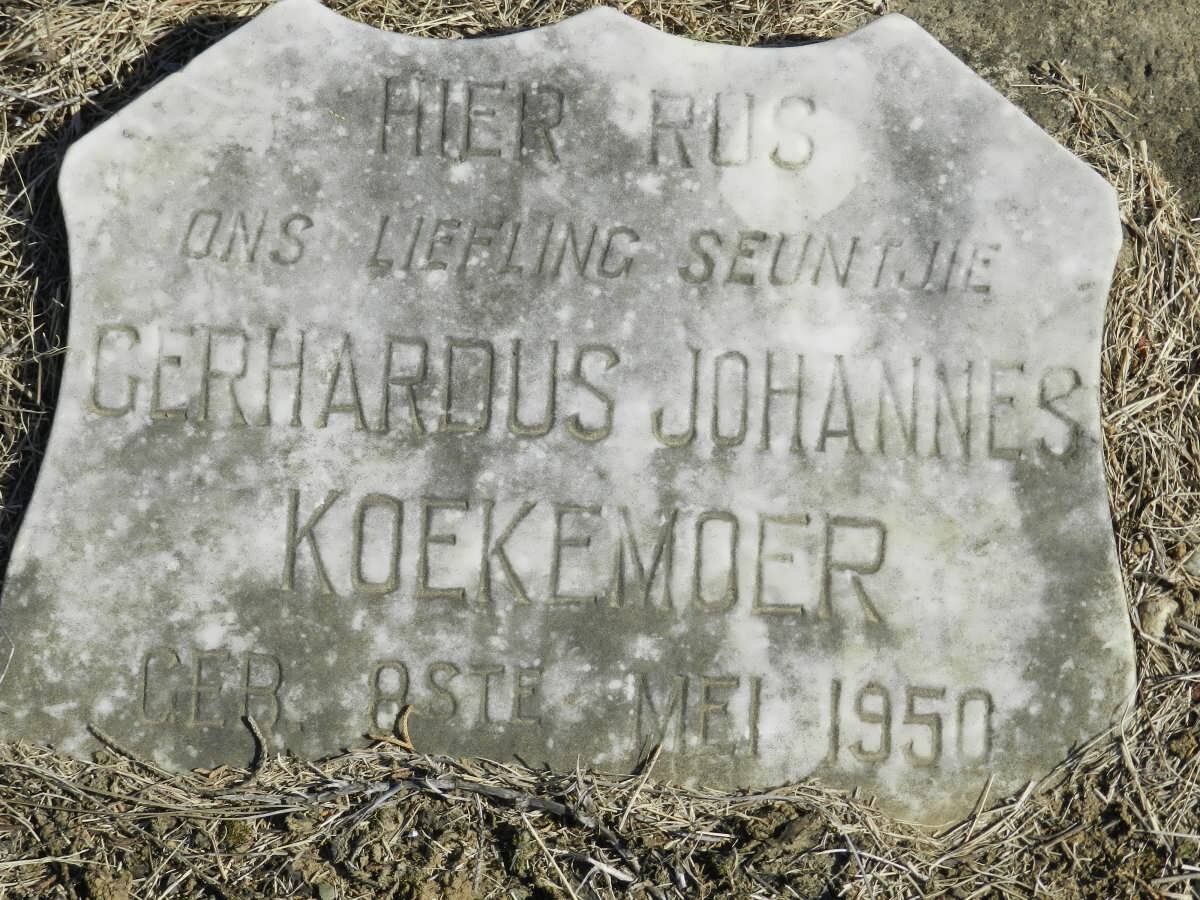KOEKEMOER Gerhardus Johannes 1950-