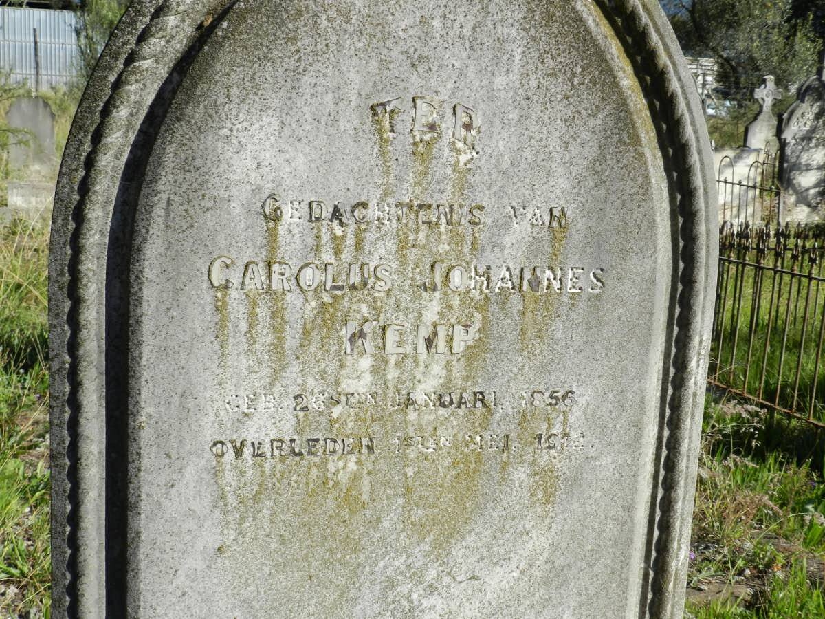 KEMP Carolus Johannes 1856-1912