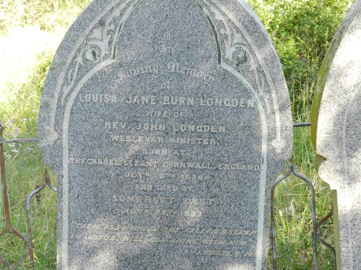 LONGDEN Louisa Jane Burn 1836-1882