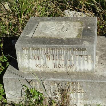 LÖTTER Susanna Willie nee LOUW -1922