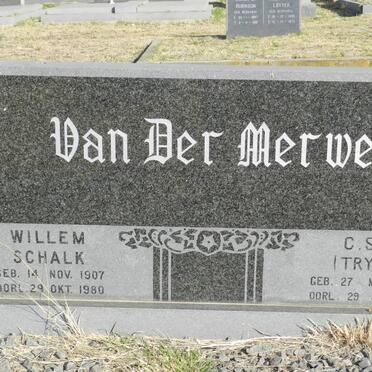 MERWE Willem Schalk, van der 1907-1980 &amp; C.S.M. 1908-1997