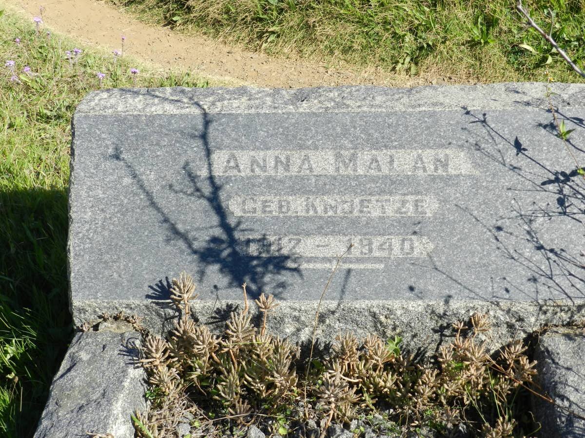 MALAN Anna nee KNOETZE 1912-1940