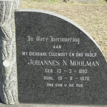 MOOLMAN Johannes N. 1892-1970