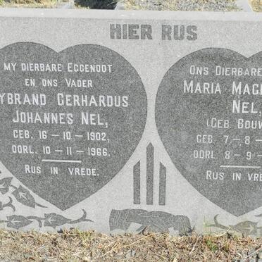 NEL Sybrand Gerhardus Johannes 1902-1966 &amp; Maria Magdalena BOUWER 1904-1969