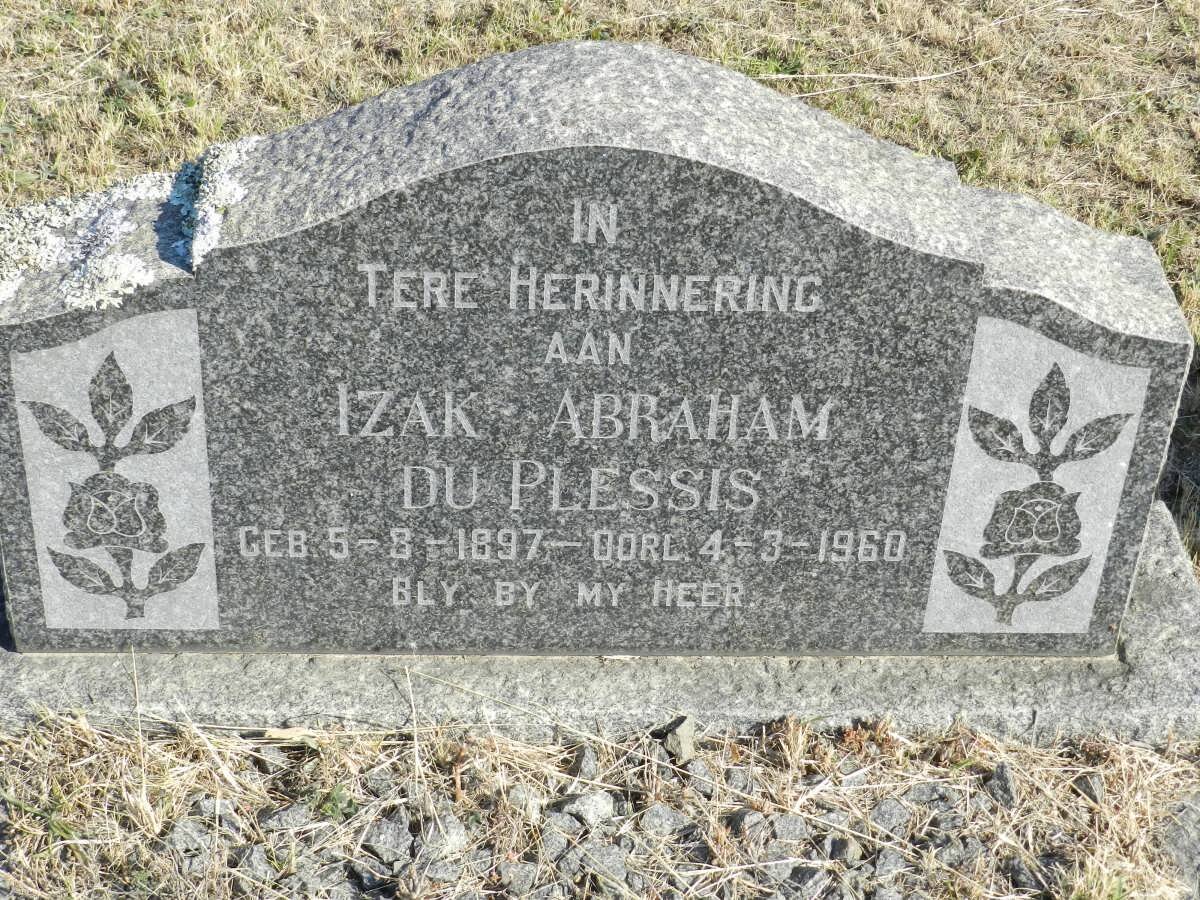 PLESSIS Izak Abraham, du 1897-1960