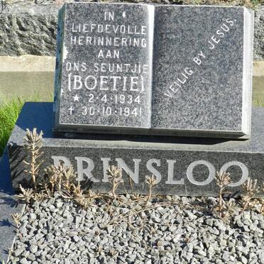 PRINSLOO Boetie 1934-1941