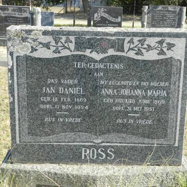 ROSS Jan Daniël 1869-1954 &amp; Anna Johanna Maria ROUX 1869-1951
