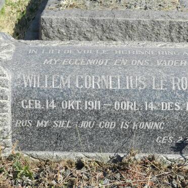 ROUX Willem Cornelius, le 1911-1951