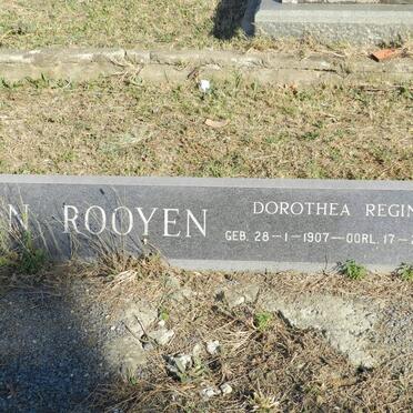 ROOYEN Gert Abraham, van 1881-1961 &amp; Dorothea Regina, van 1907-1984 