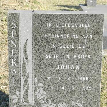 SENEKAL Johan 1959-1975