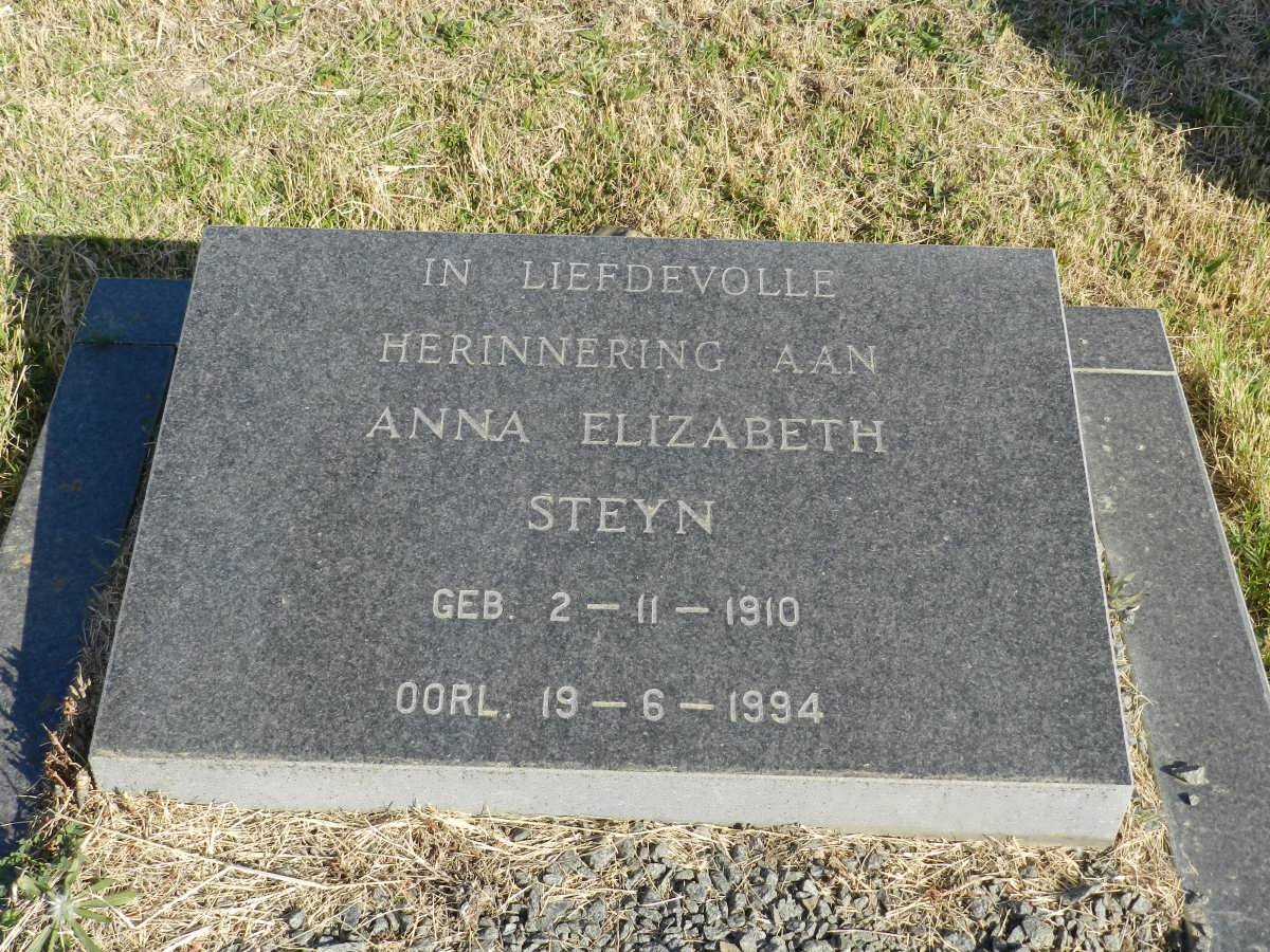 STEYN Anna Elizabeth 1910-1994