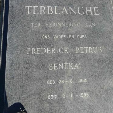 TERBLANCHE Frederick Petrus Senekal 1909-1995