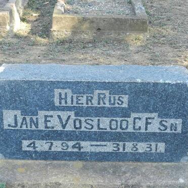 VOSLOO Jan E. 1894-1931