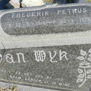 WYK Frederik Petrus, van 1918-1979