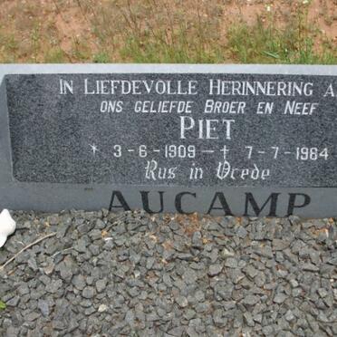 AUCAMP Piet 1909-1984 :: AUCAMP Vyver 1911-1985