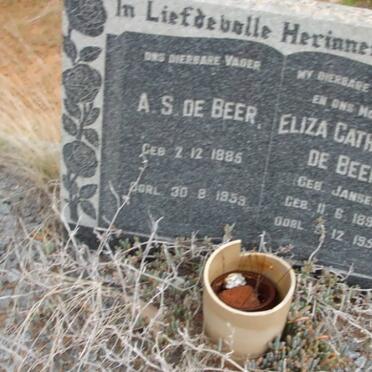 BEER A.S., de 1885-1959 &amp; Eliza Catherina JANSEN 1893-1955