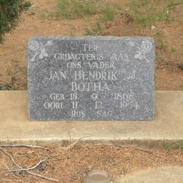BOTHA Jan Hendrik 1868-1954