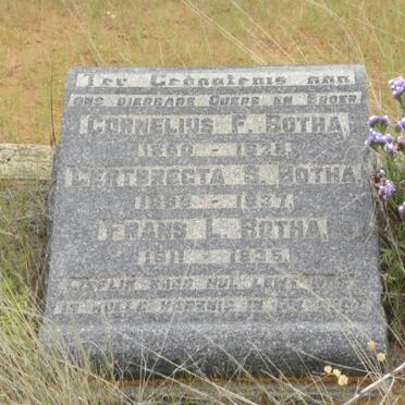 BOTHA Cornelius F. 1860-1928 &amp; Gertbregta S. 186?-1937 :: BOTHA Frans L. 1911-1935