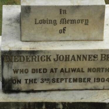 BELL Diederick Johannes -1904