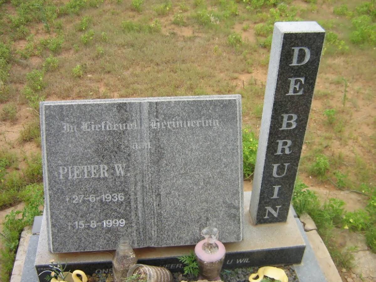 BRUIN Pieter W., de 1936-1999