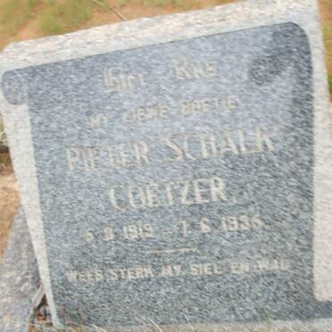COETZER Pieter Schalk 1919-1935