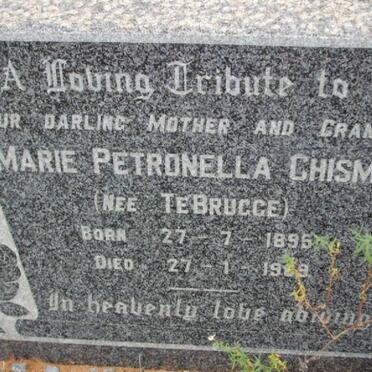 CHISM Marie Petronella nee TEBRUGGE 1895-19?9