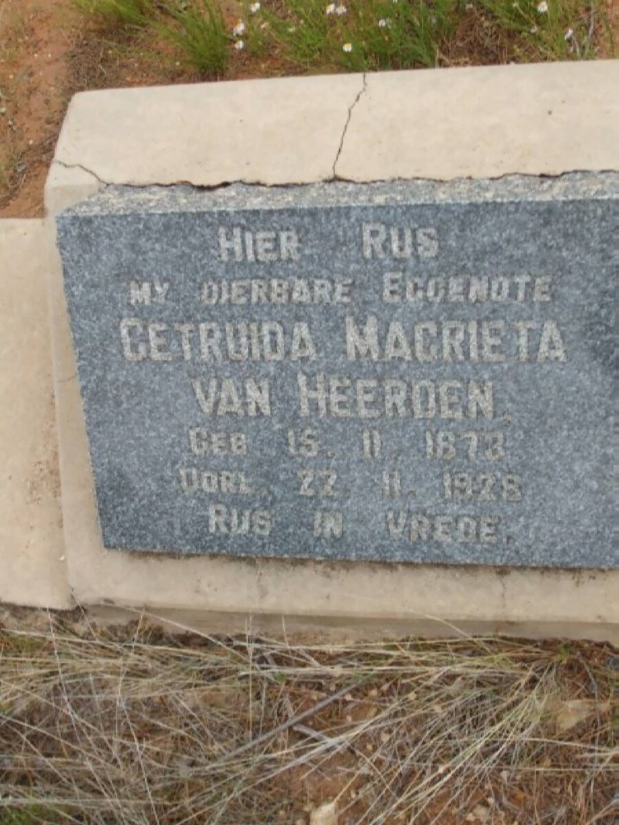 HEERDEN Getruida Magrieta, van 1873-1928