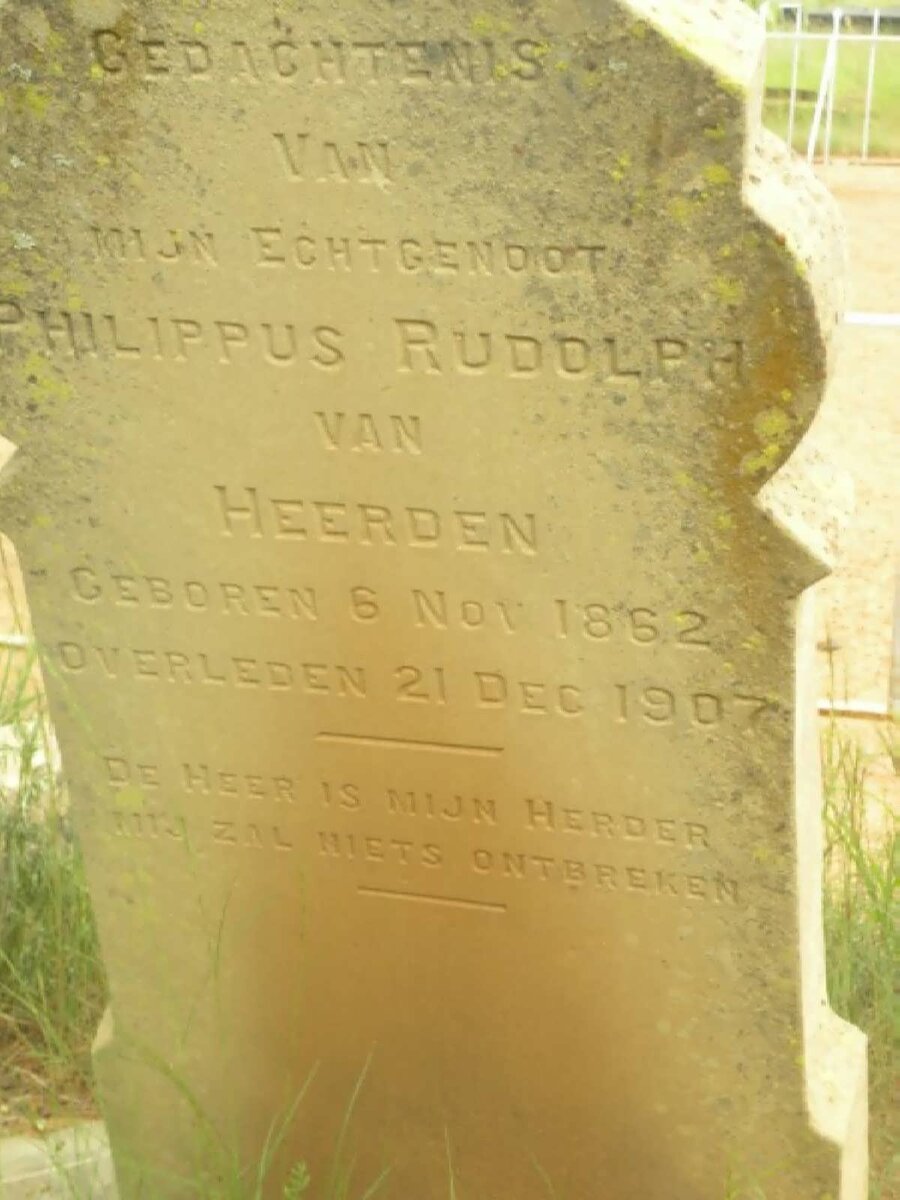 HEERDEN Philippus Rudolph, van 1862-1907
