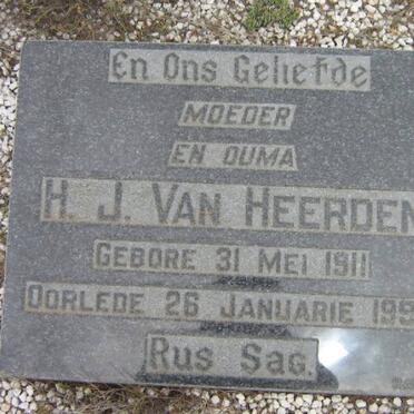 HEERDEN H.J., van 1911-1992