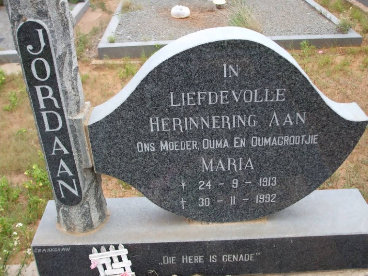 JORDAAN Maria 1913-1992