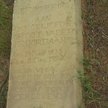 JORDAAN J.R. 1839-1920